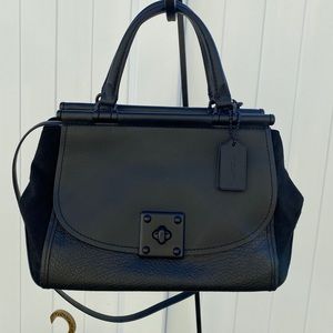 Coach Mixed Leather Drifter Carryall Bag